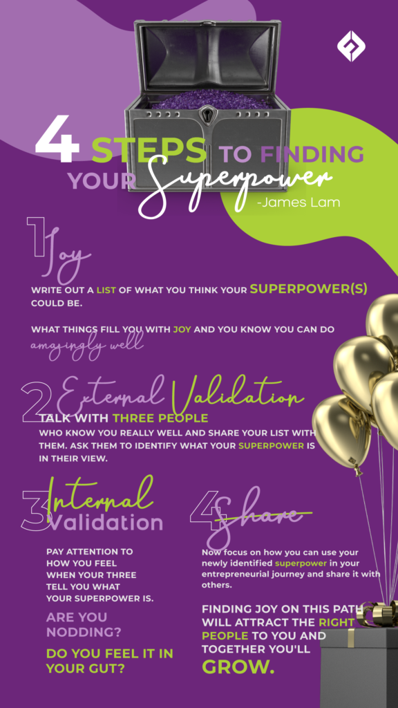 4 steps to finding your superpower with James Lam