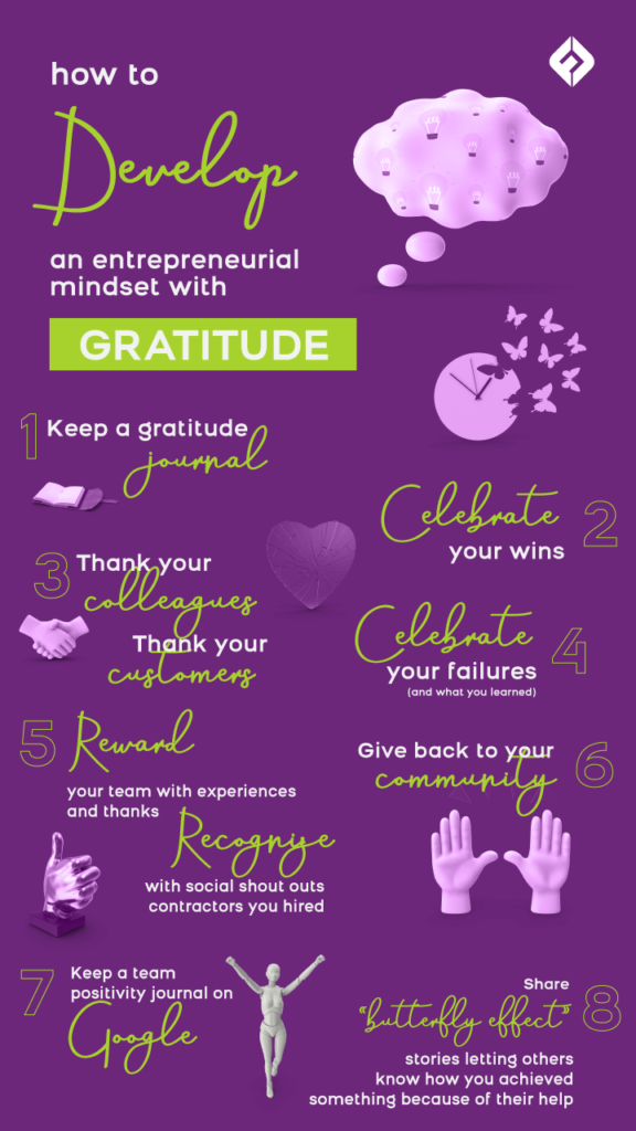 How to develop an entrepreneurial mindset with gratitude